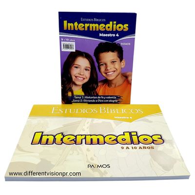 Estudios Bíblicos Intermedios (9 a 10 años) Maestro 4 con Visuales: Tema 1 y 2