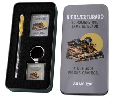 Bienaventurado, Pack de bolígrafo, llavero y tarjeta