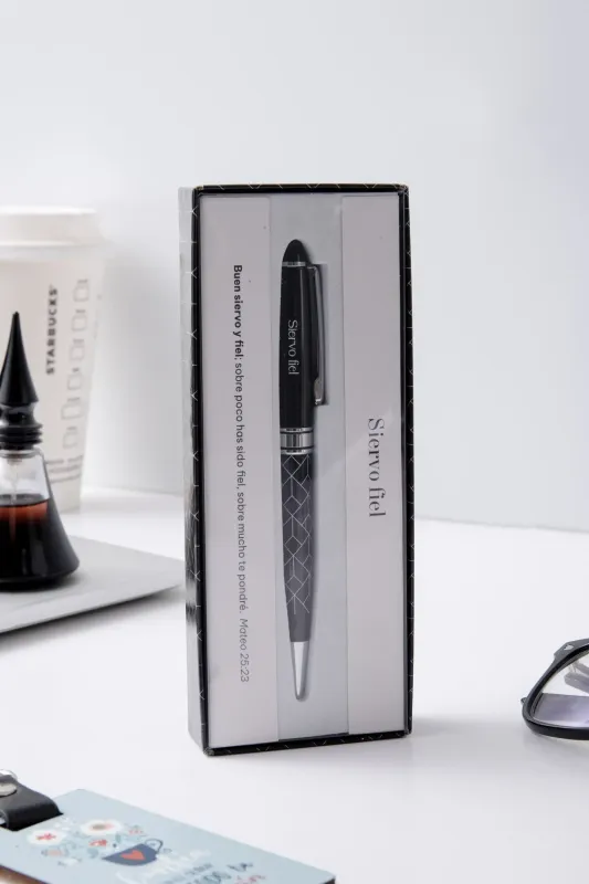 Bolígrafo de lujo en caja de regalo. (Siervo Fiel) Bolígrafo de lujo en caja de regalo. (Siervo Fiel)