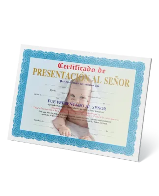 Certificado de presentación paq. 15 (niño) Certificado de presentación paq. 15 (niño)