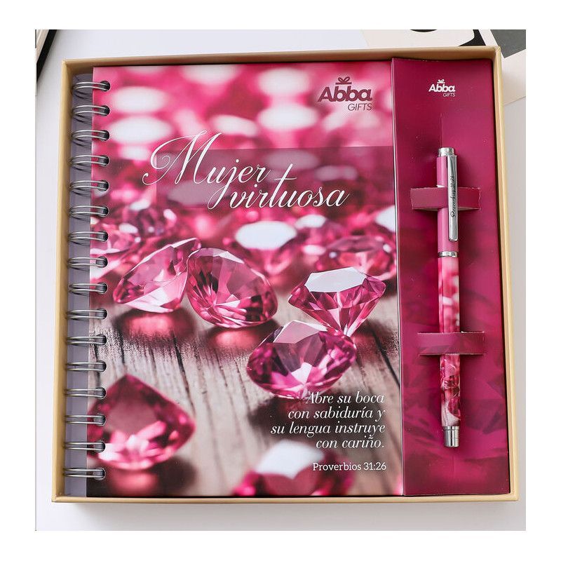 Pack Libreta con bolígrafo (Mujer Virtuosa)