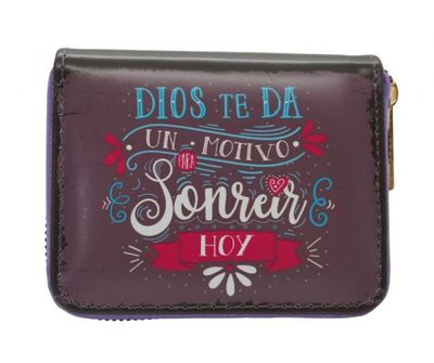 Billetera Imit Piel; Dios te da un motivo