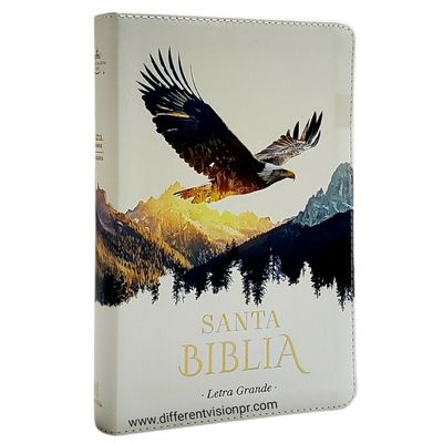 Biblia RV60 Letra Grande imit piel Águila con índice (Free Shipping)