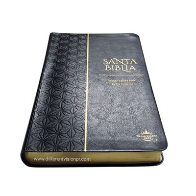 Biblia RV1960 Letra Grande, imit piel negro  (Free Shipping)