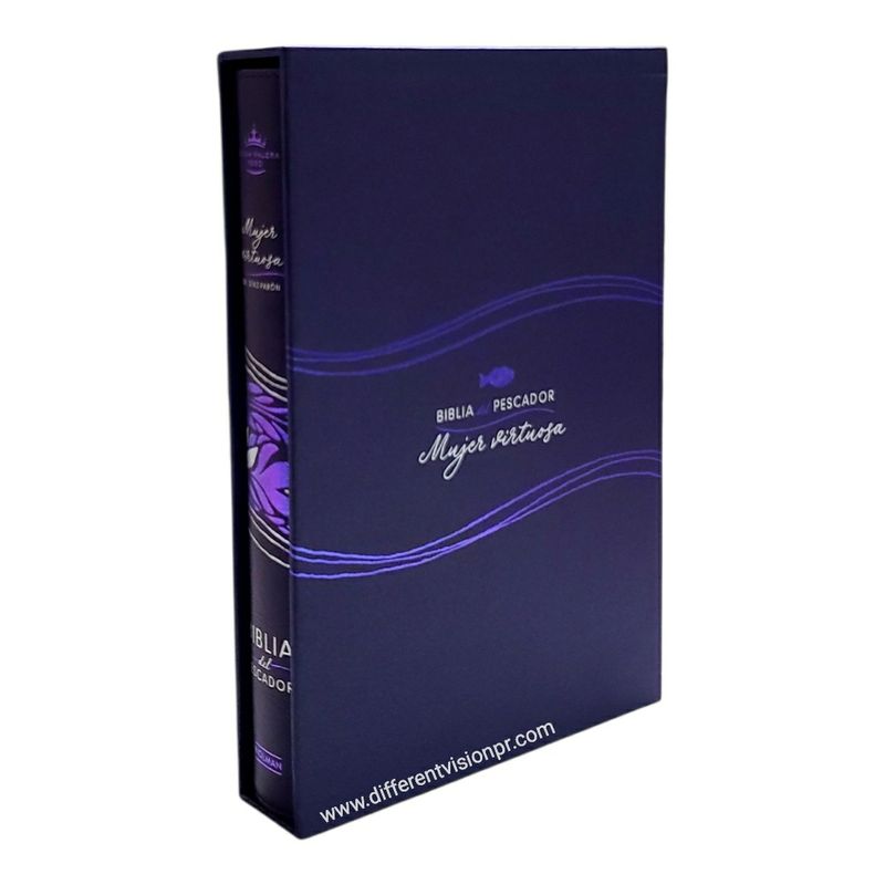 RVR60 Biblia del pescador, Mujer virtuosa, floral, símil piel (Free shipping) RVR60 Biblia del pescador, Mujer virtuosa, floral, símil piel (Free shipping)