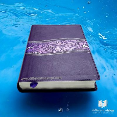 Biblia del pescador RVR60, Mujer virtuosa, floral, símil piel (Free shipping)