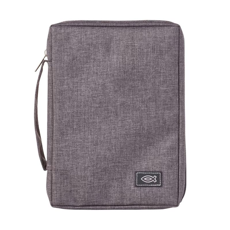 Cover (small) de lona para Biblias color gris Cover (small) de lona para Biblias color gris