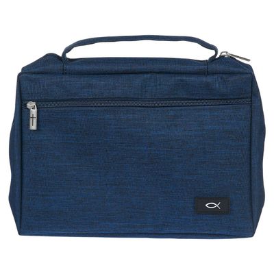 Cover (small) de lona para Biblias color azul navy