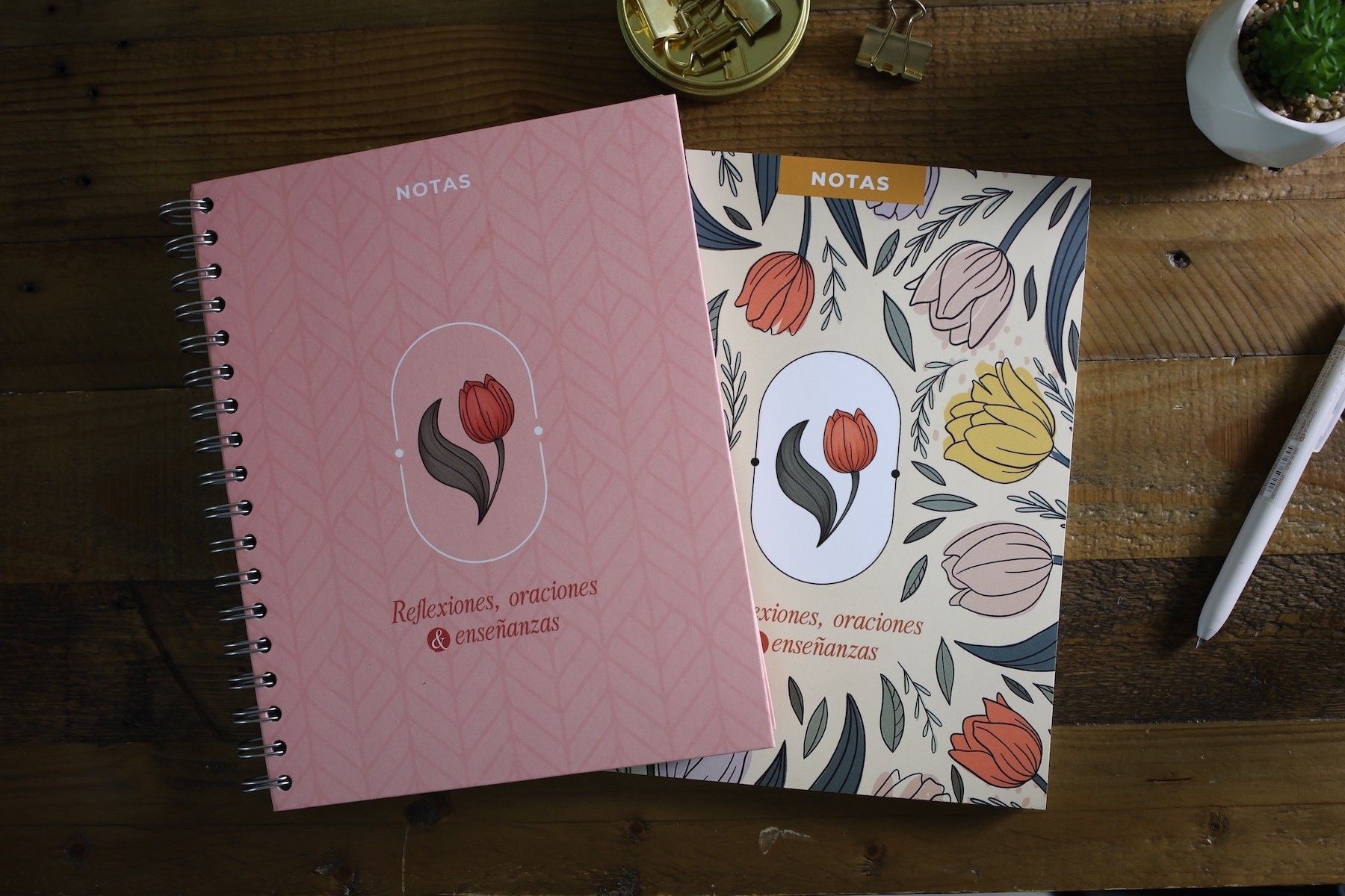 Libretas Reflexiones, oraciones y enseñanzas - Rosa (Free Shipping)