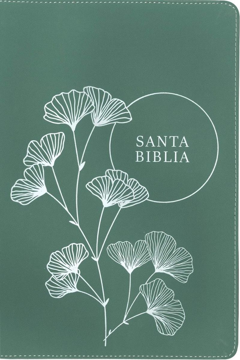 Biblia de referencia en la columna central NTV, letra grande de zíper con Filament, SentiPiel, Verde (Free Shipping)