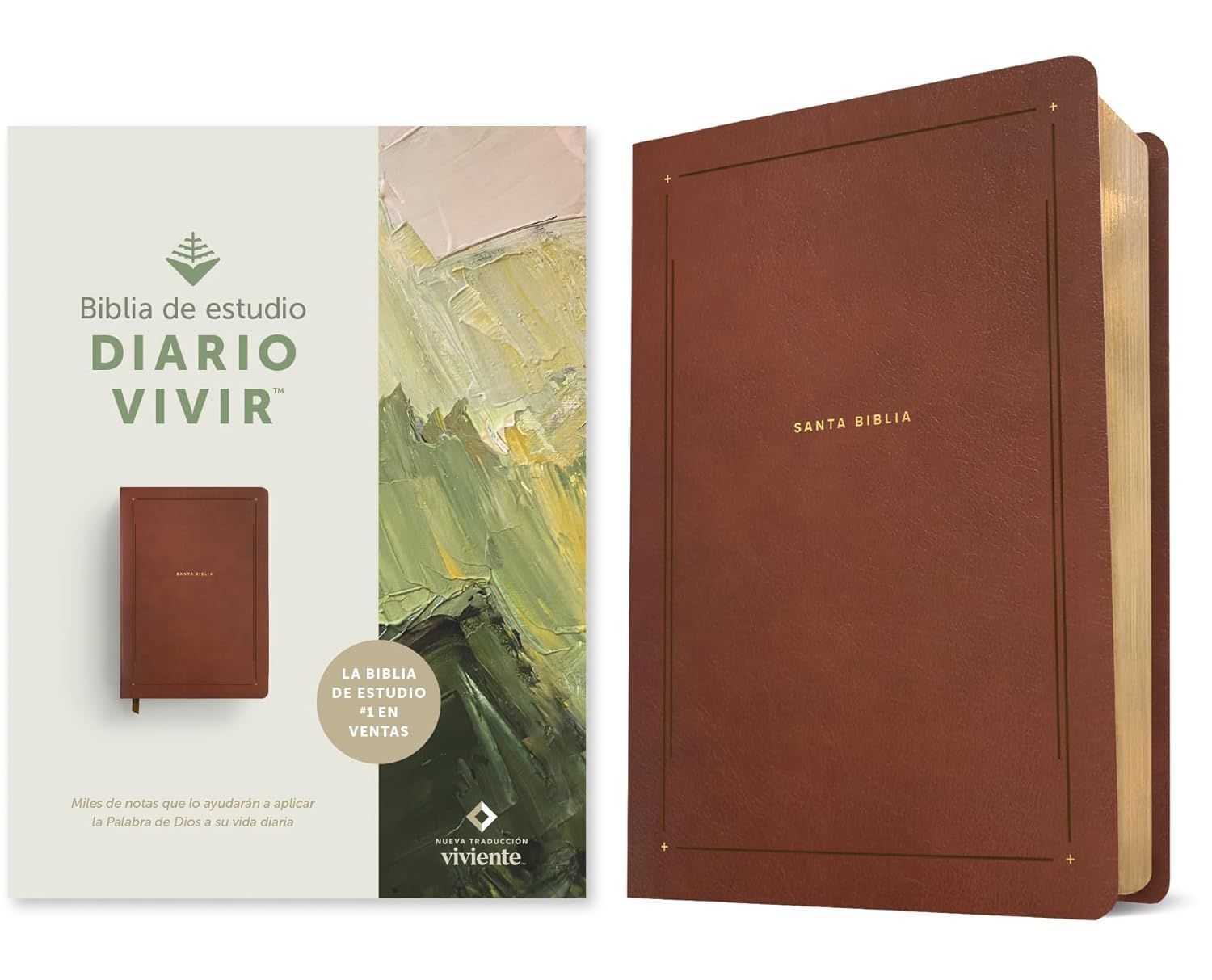 Biblia de estudio del diario vivir NTV SentiPiel, Café (Free Shipping)