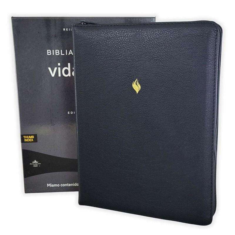 Biblia de estudio de la Vida Plena RV1960, Edición clásica, Negro, Comfort Print, con Índice y Cierre (Free Shipping) Biblia de estudio de la Vida Plena RV1960, Edición clásica, Negro, Comfort Print, con Índice y Cierre (Free Shipping)