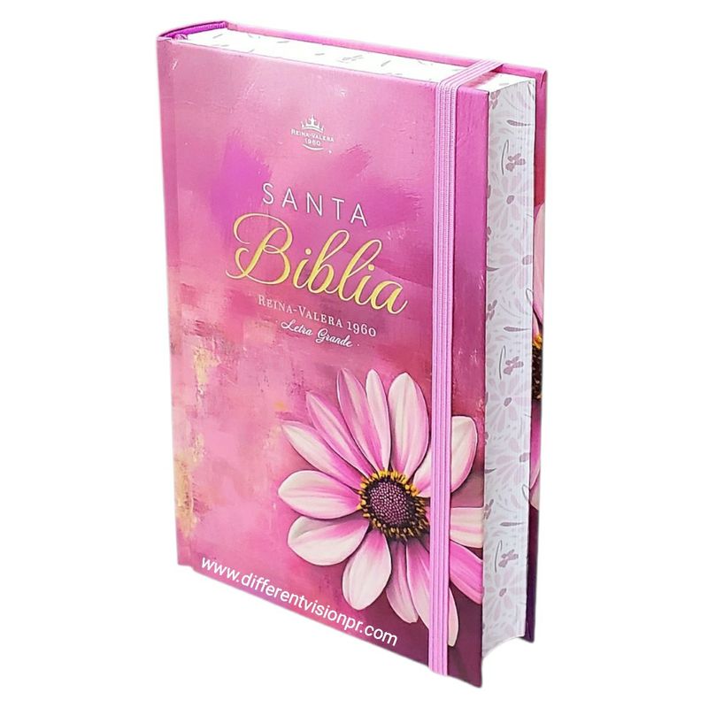 Biblia RVR60 Tamaño manual Letra Grande Tapa dura con elástico: Primavera Rosa (Free Shipping) Biblia RVR60 Tamaño manual Letra Grande Tapa dura con elástico: Primavera Rosa (Free Shipping)