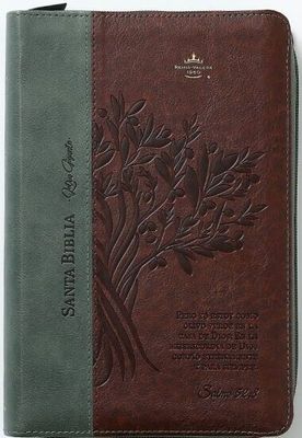 Biblia RVR60 tamaño manual letra Gigante Café/café con cierre: Olivo (Free Shipping) Biblia RVR60 tamaño manual letra Gigante Café/café con cierre: Olivo (Free Shipping)