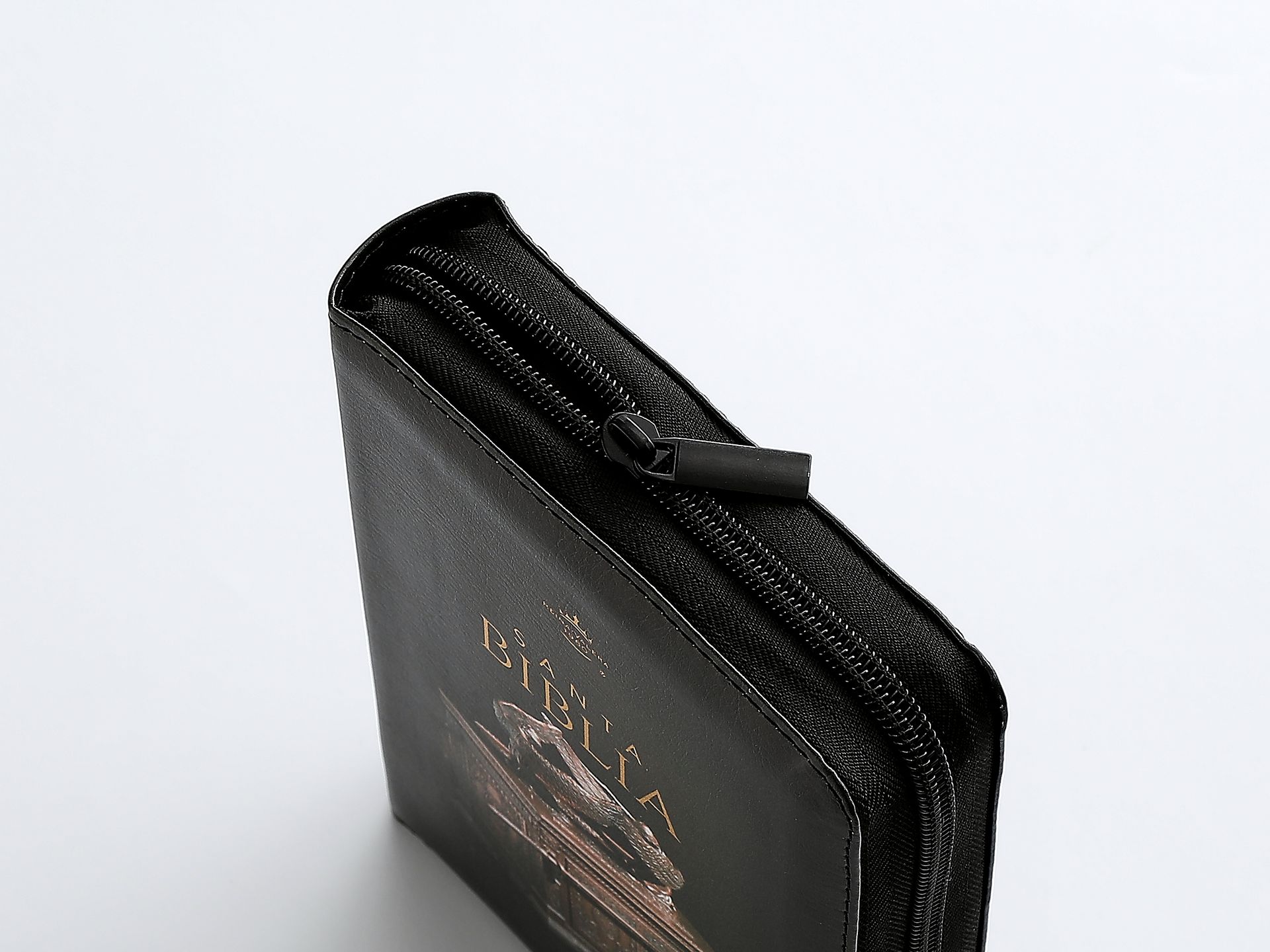 Biblia RV1960 con Cierre Compacta, imit piel negro con índice - Arca del Pacto (Free Shipping)