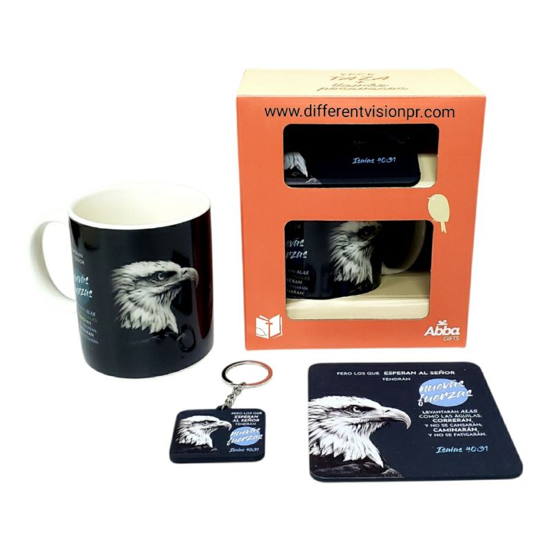 Pack Taza 12 OZ + llavero + Posavasos - Nuevas Fuerzas Pack Taza 12 OZ + llavero + Posavasos - Nuevas Fuerzas