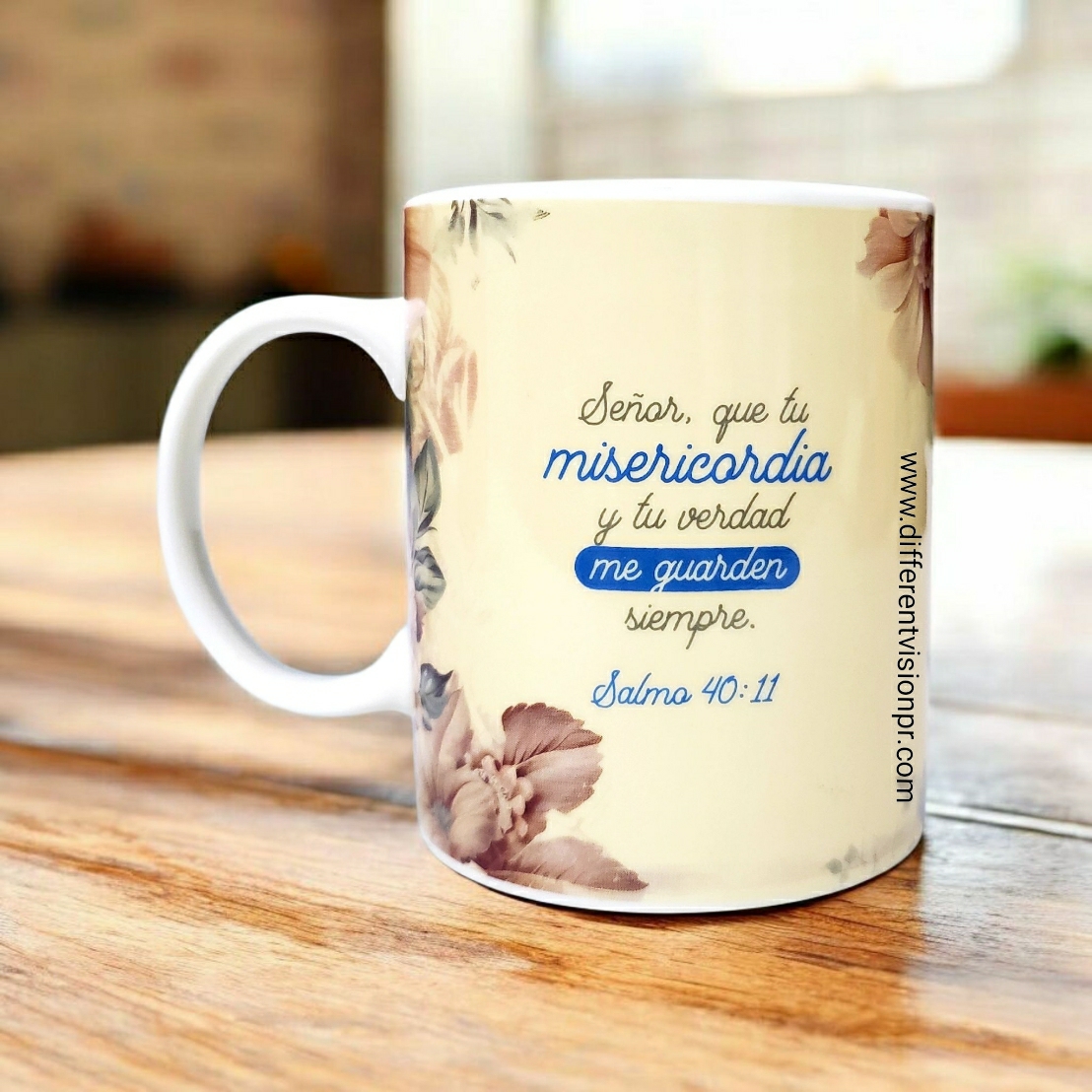 Pack Taza 12 OZ + llavero + Posavasos - Misericordia