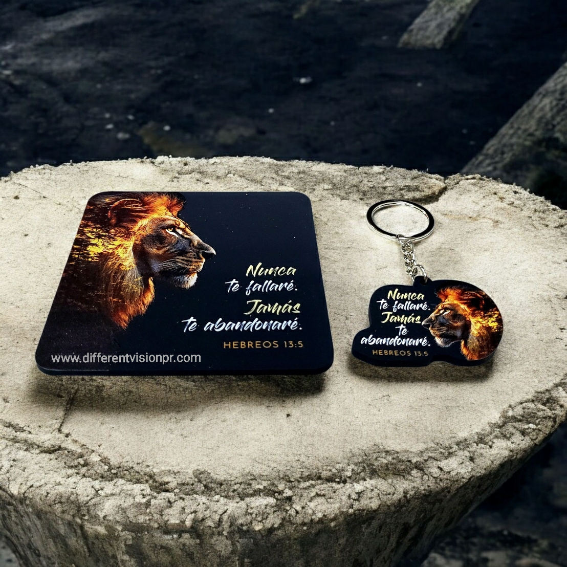 Pack Taza 12 OZ + llavero + Posavasos - León