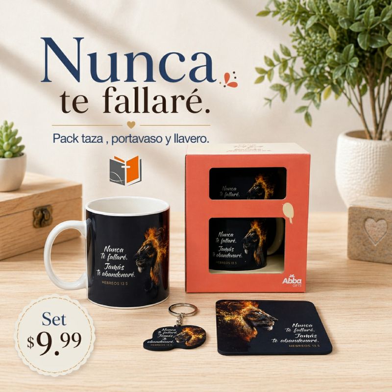 Pack Taza 12 OZ + llavero + Posavasos - León