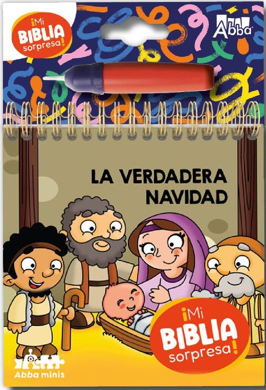 La Verdadera  Navidad Colección Mi Biblia Sorpresa Pinta con Agua