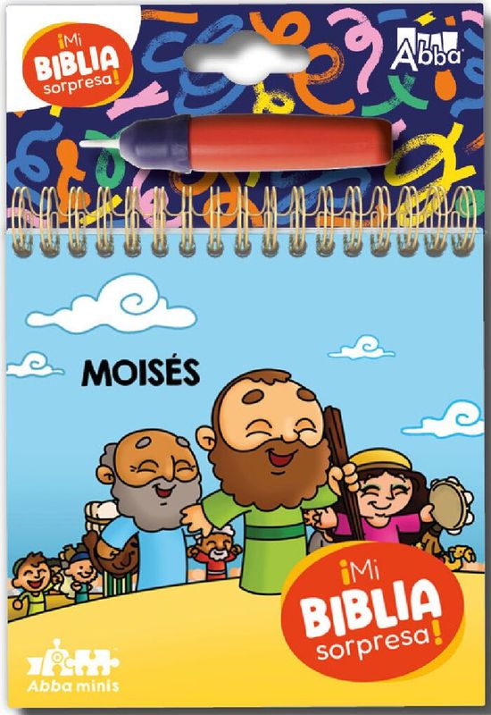 Moisés Colección Mi Biblia Sorpresa Pinta con Agua