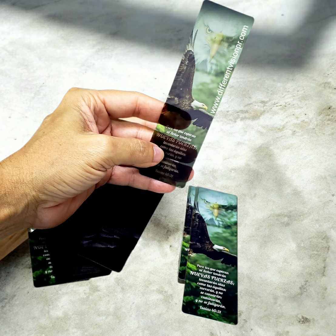 Pack de 30 Separadores en PVC Transparentes: Nuevas fuerzas - Isaías 40:31