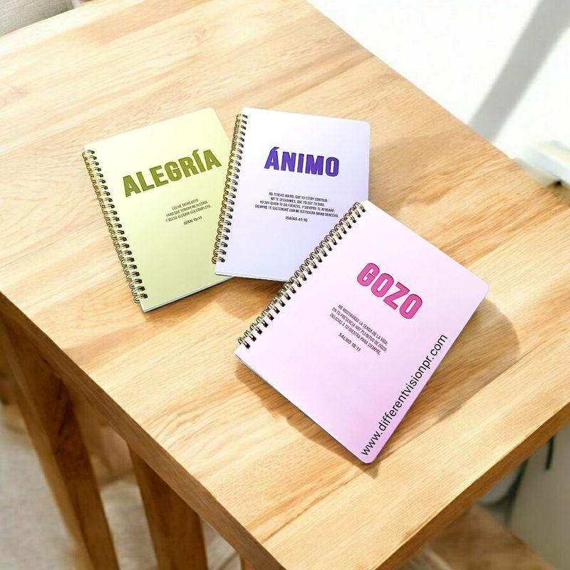 Pack de 3 libretas Ánimo