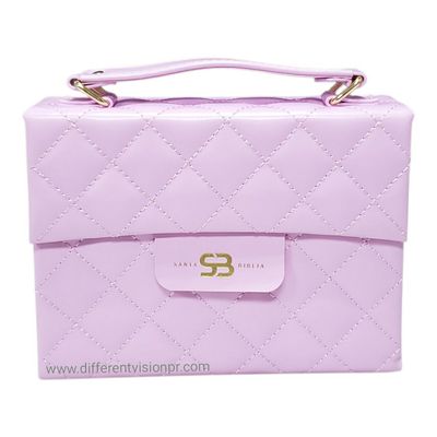 Biblia RVR 1960 Estilo Cartera con Broche, Imit Piel Rosa Claro (Free Shipping)