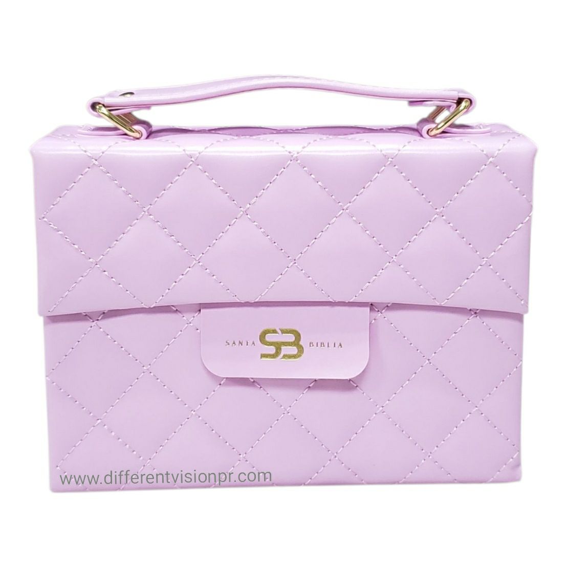 Biblia RVR 1960 Estilo Cartera con Broche, Imit Piel Rosa Claro (Free Shipping)