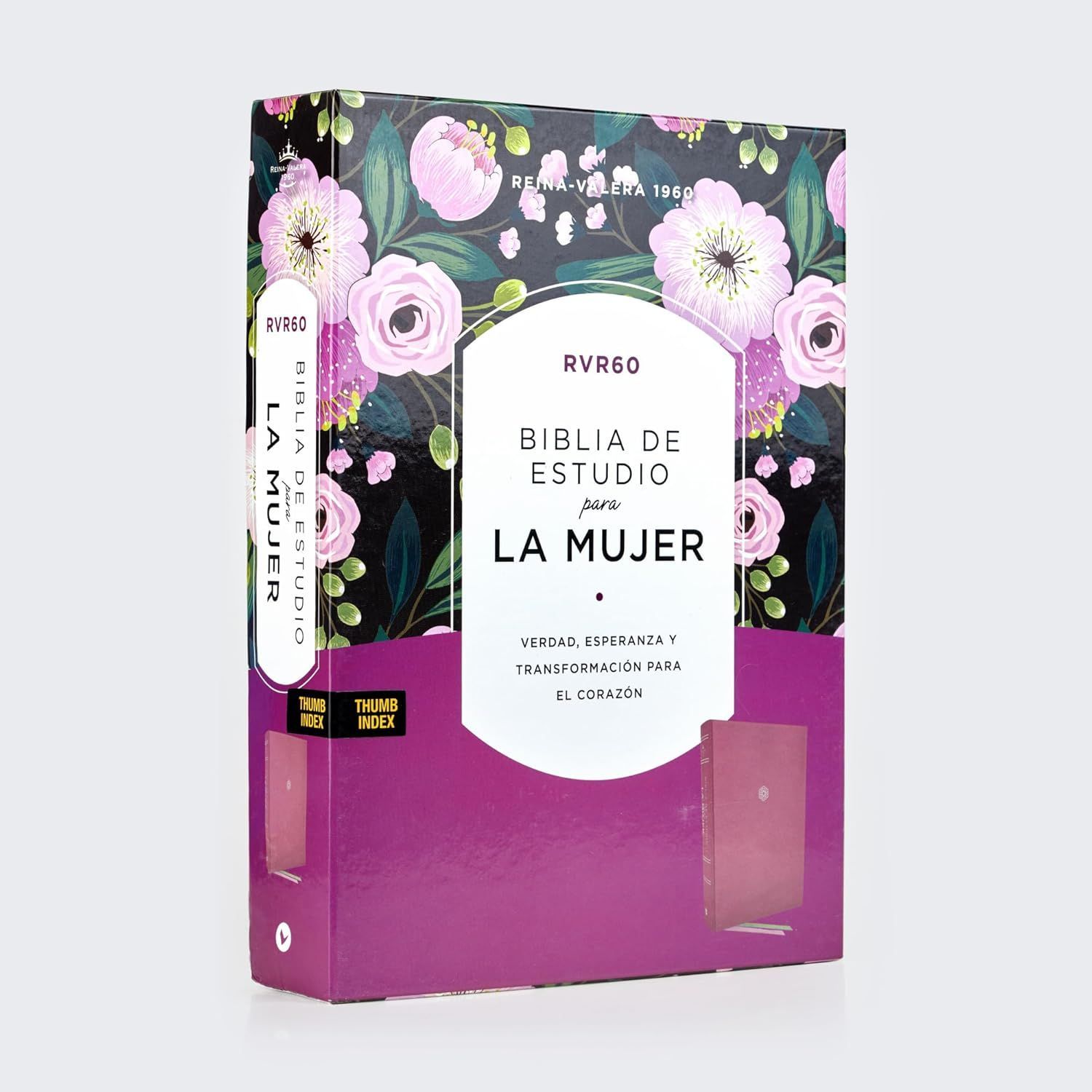 Biblia RVR60 de estudio para la mujer, Leathersoft, Orquídea, Con índice (Free Shipping)