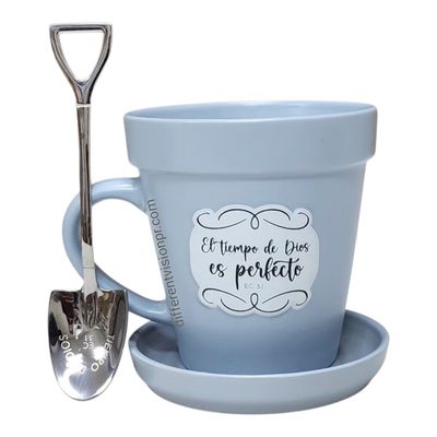 Taza 14 OZ. Colección Sembrador - El tiempo de Dios