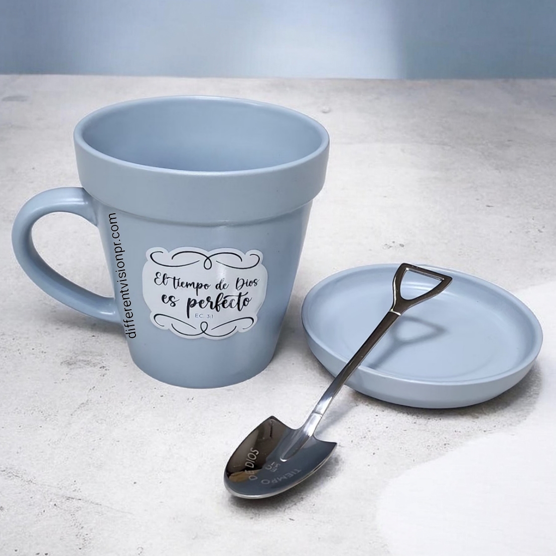 Taza 14 OZ. Colección Sembrador - El tiempo de Dios