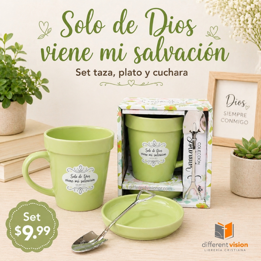 Taza 14 OZ. Colección Sembrador - Solo de Dios