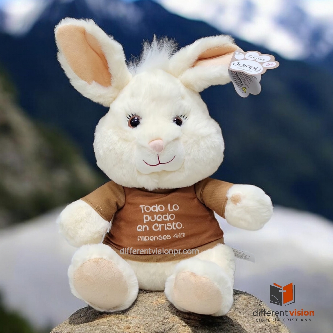 Peluche Blessing Animals - Jumpy el conejo saltarin