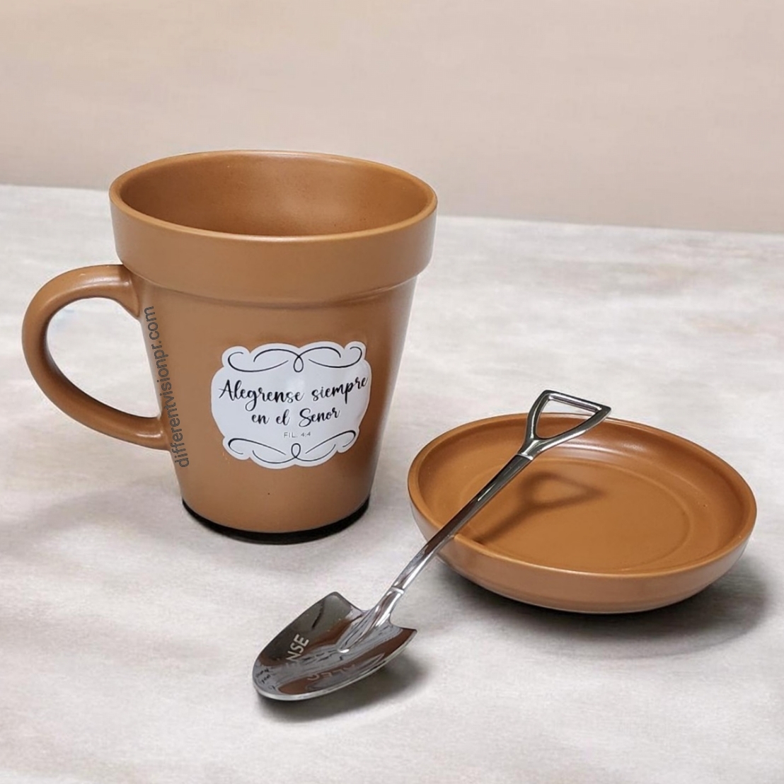 Taza 14 OZ. Colección Sembrador - Alegrense siempre