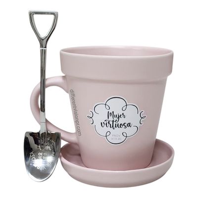 Taza 14 OZ. Colección Sembrador - Mujer Virtuosa