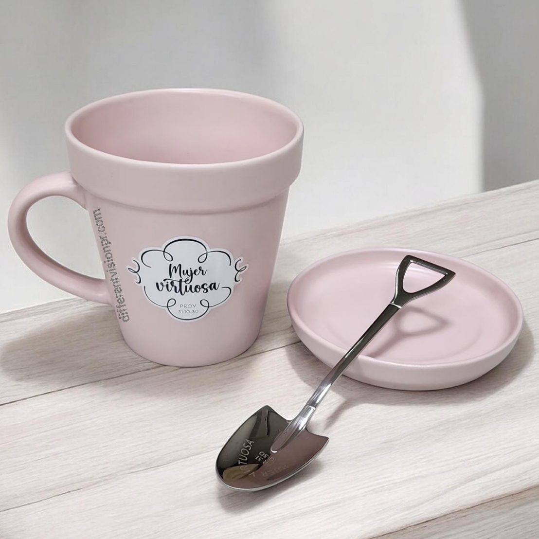 Taza 14 OZ. Colección Sembrador - Mujer Virtuosa