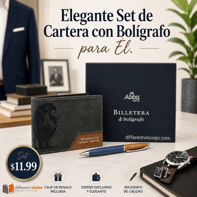 Pack de Cartera con Bolígrafo - Esfuérzate y sé valiente Pack de Cartera con Bolígrafo - Esfuérzate y sé valiente