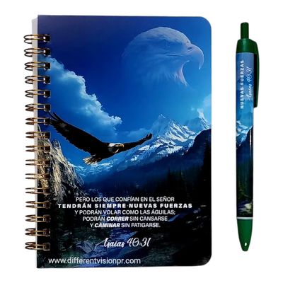 Pack libreta anillas con bolígrafo. (Nuevas Fuerzas)