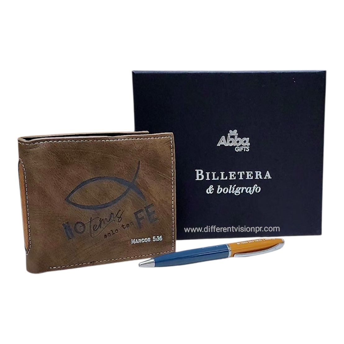 Pack de Cartera con Bolígrafo - No temas, sólo ten fe