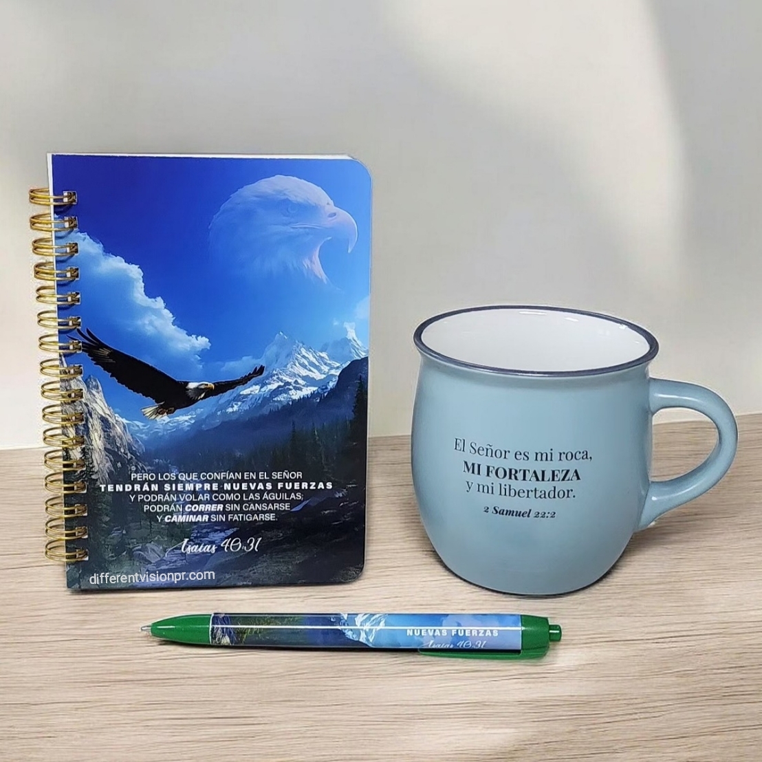 Pack Taza con Libreta y Bolígrafo (Nuevas Fuerzas)