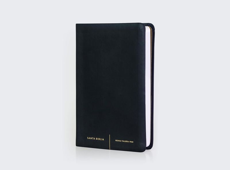 Biblia RVR60, Letra grande, Leathersoft, Negro (Free Shipping)