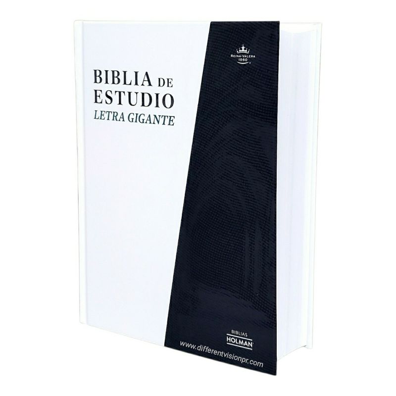 RVR 1960 Biblia de estudio letra gigante, tapa dura (Free Shipping)