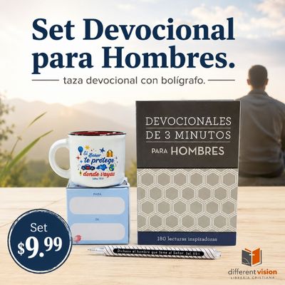 Set de Taza, bolígrafo y devocional - Hombre de Dios