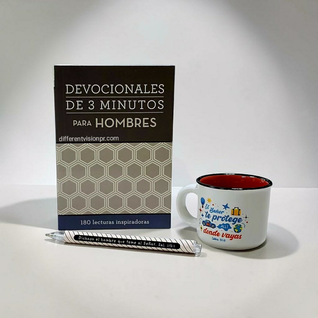 Set de Taza, bolígrafo y devocional - Hombre de Dios