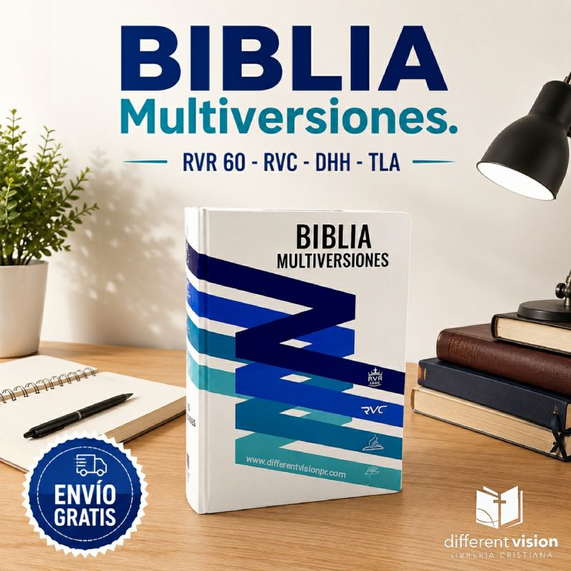 Biblia Multiversiones (4 En 1) RV60, RVC, DHH, TLA (Free Shipping)