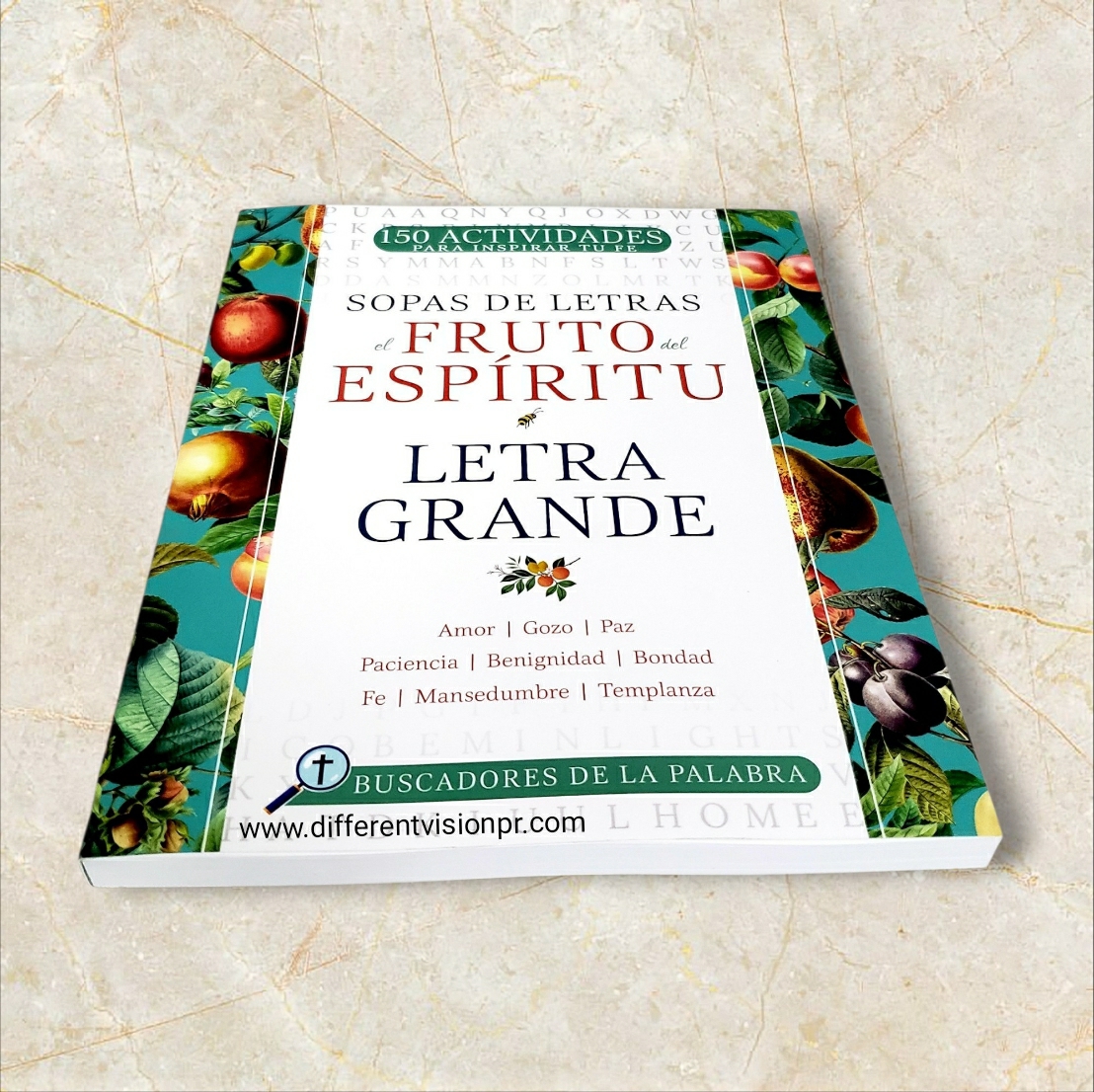 El fruto del Espíritu: Letra grande (Sopa de Letras)