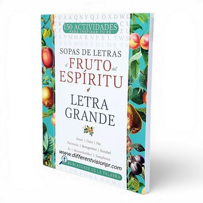 El fruto del Espíritu: Letra grande (Sopa de Letras)