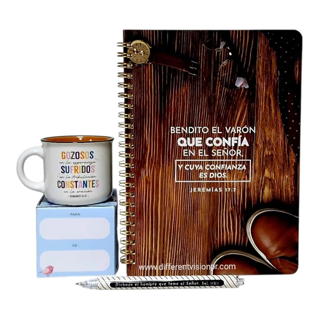 Pack, taza, libreta con bolígrafo ( Bendito el varón)