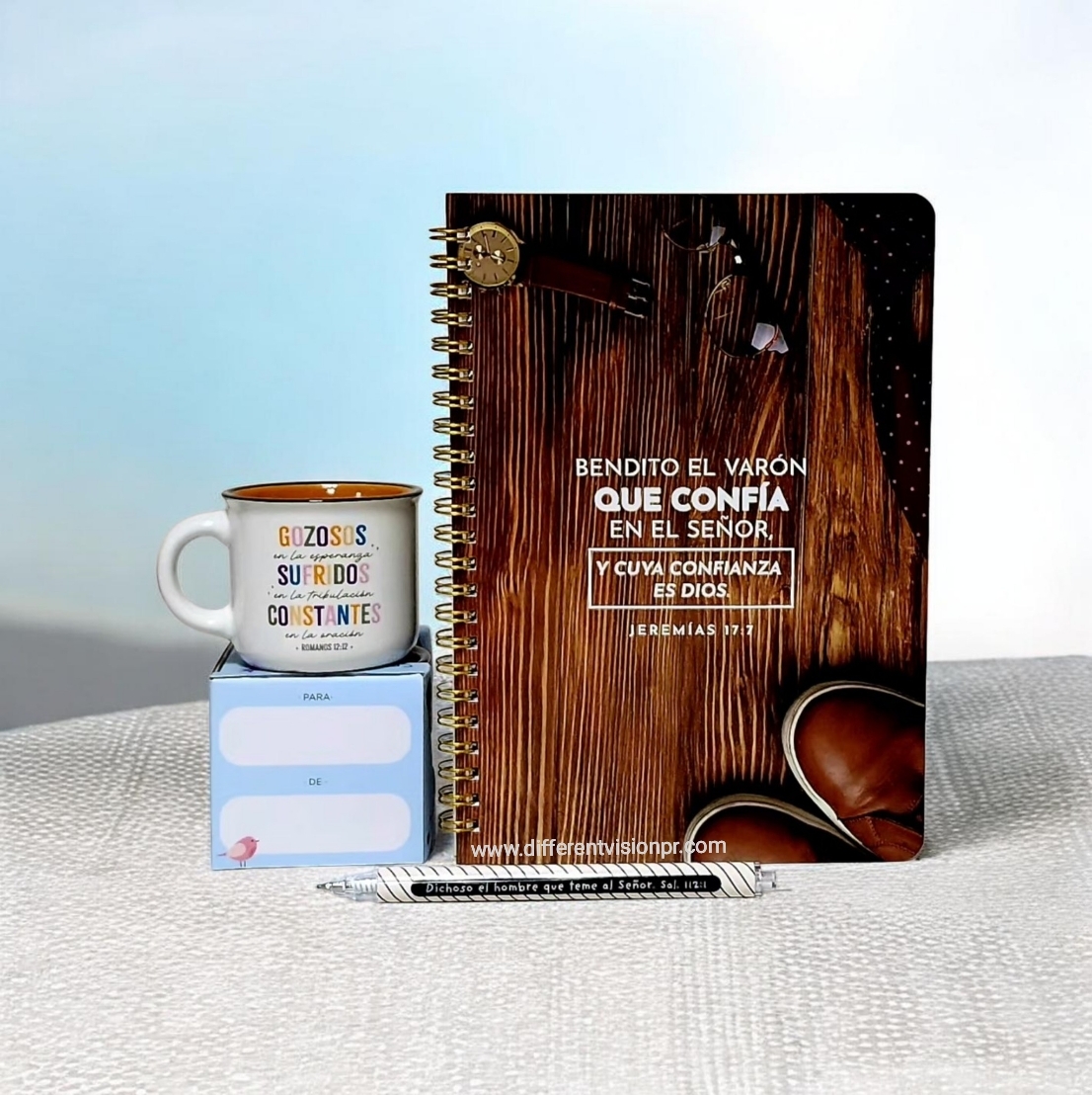 Pack, taza, libreta con bolígrafo ( Bendito el varón)